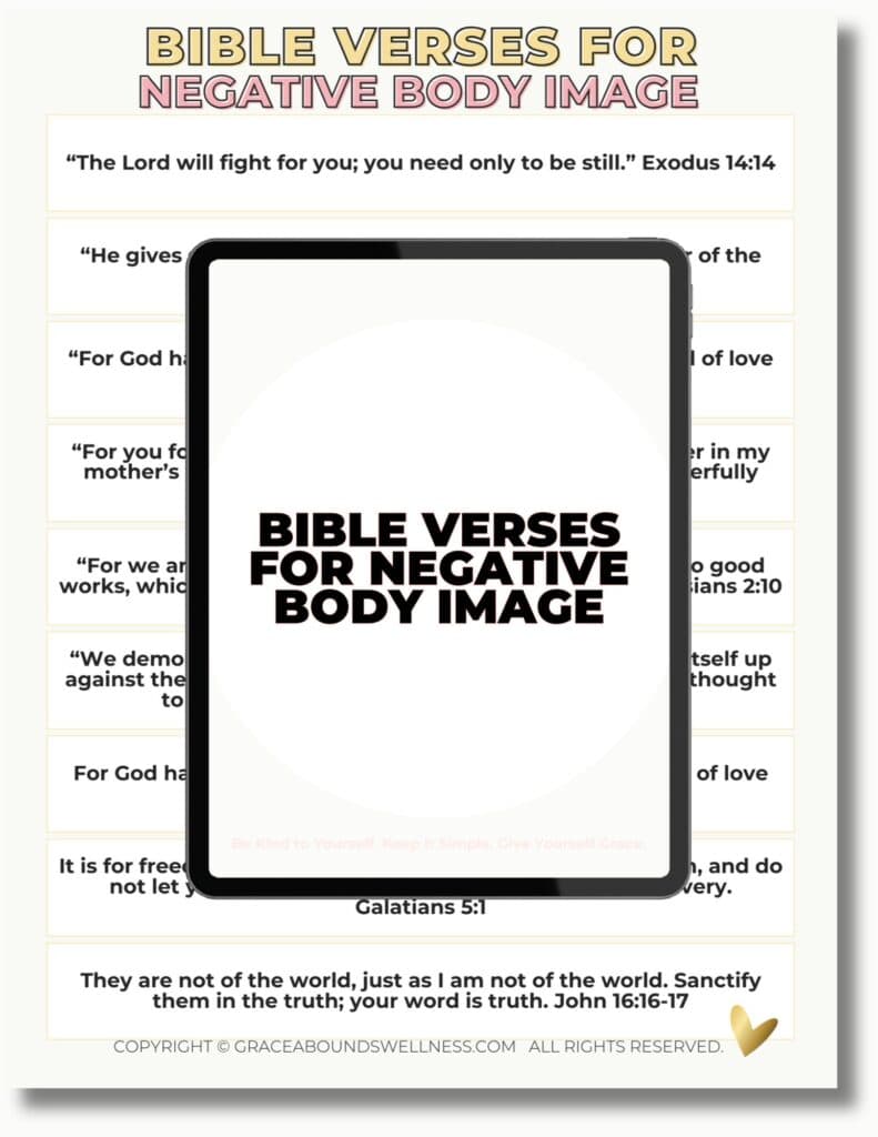 8 Bible Verses for Negative Body Image