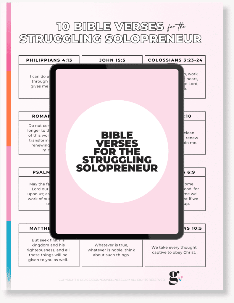 Bible Verses for the Struggling Solopreneur