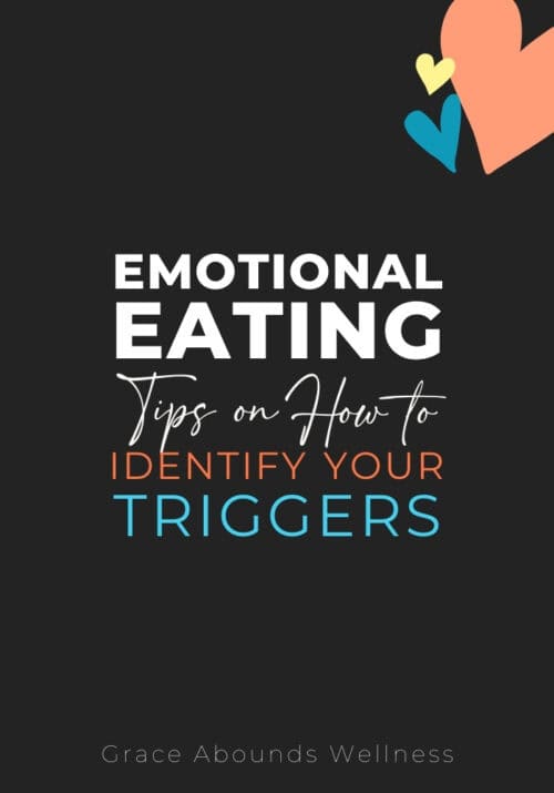 emotional eating: tips on how to identify your triggers with three hearts