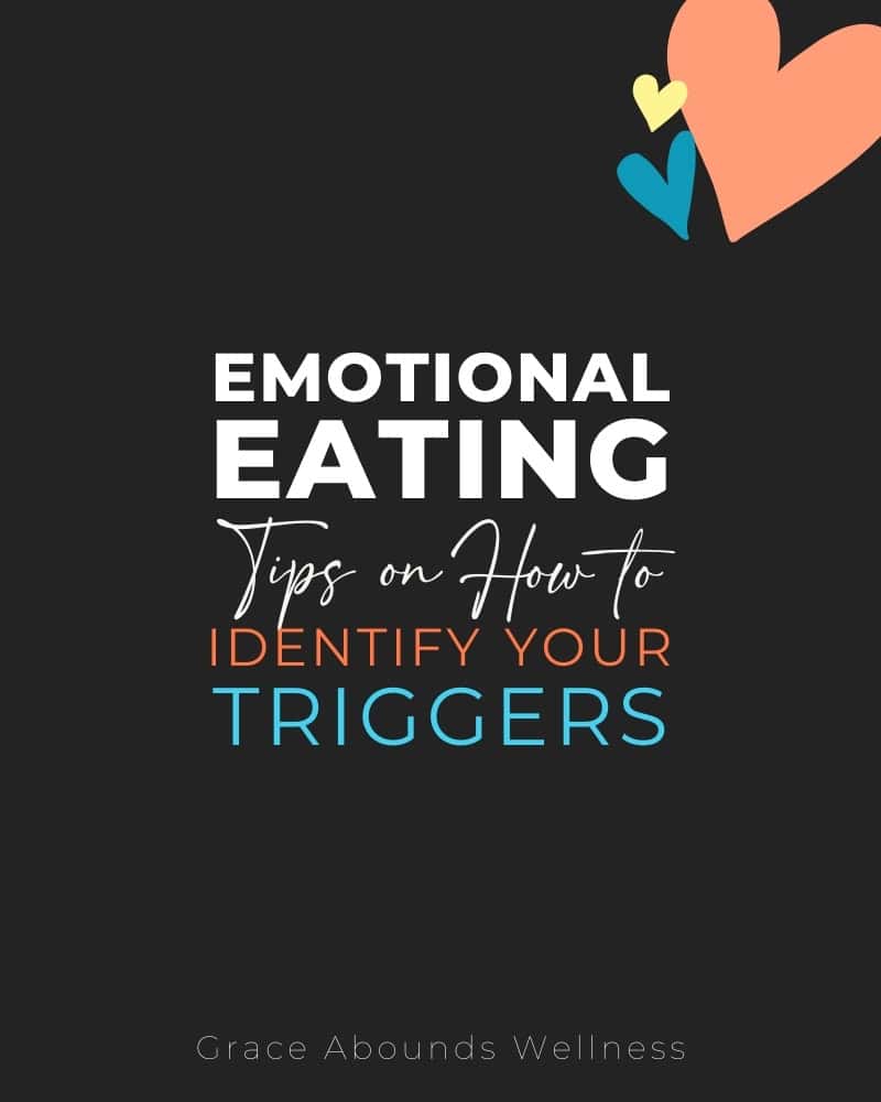 emotional eating: tips on how to identify your triggers with three hearts