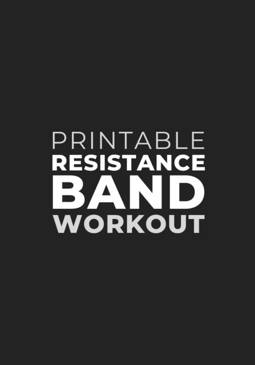 printable resistance band workout