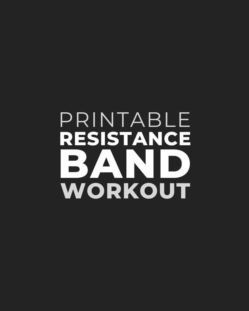 printable resistance band workout