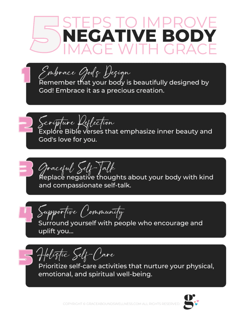 5 steps to improve negative body image with grace