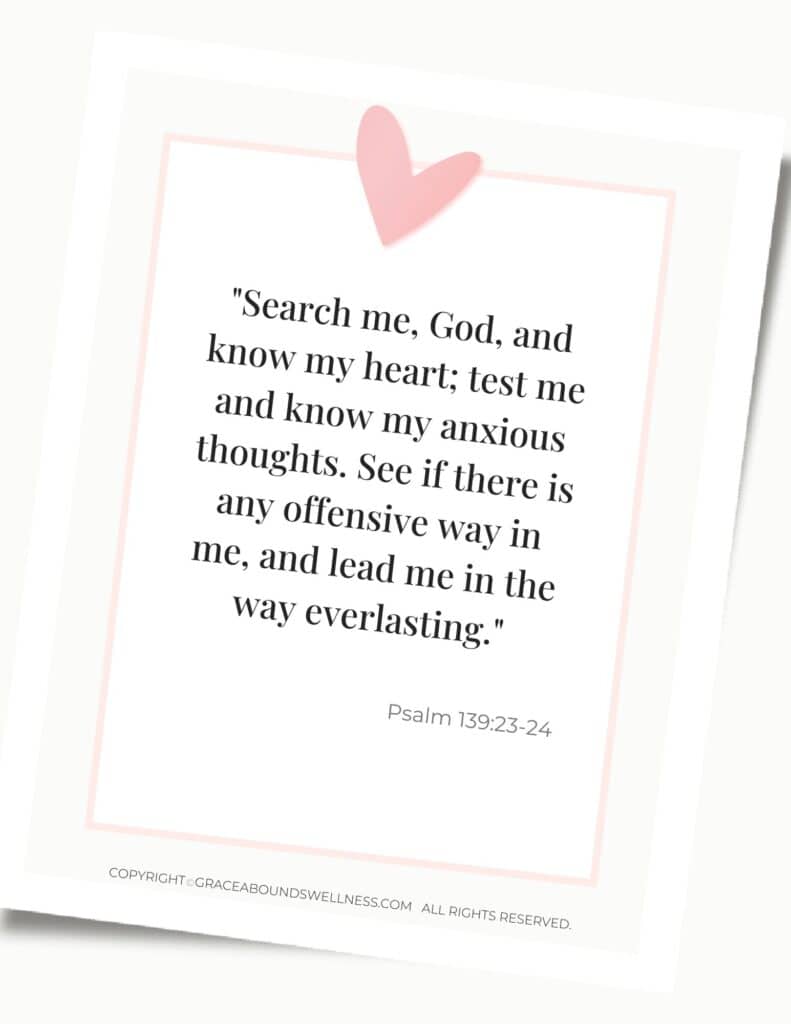 psalm 139 23 and 24 verse that says search me o god