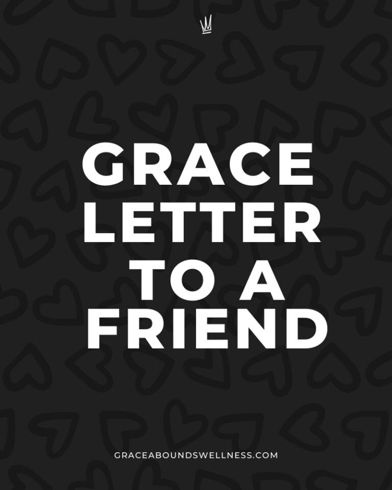 grace letter to a friend