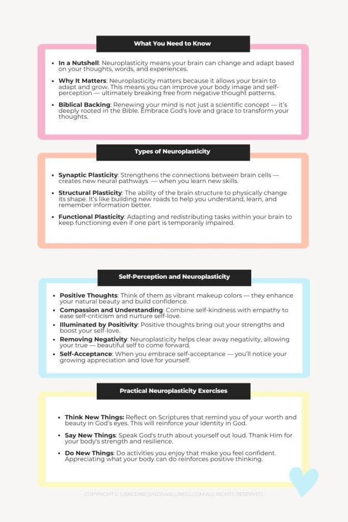 A PDF that contains a summary of what is neuroplasticity, what you need to know and types of neuroplasticity